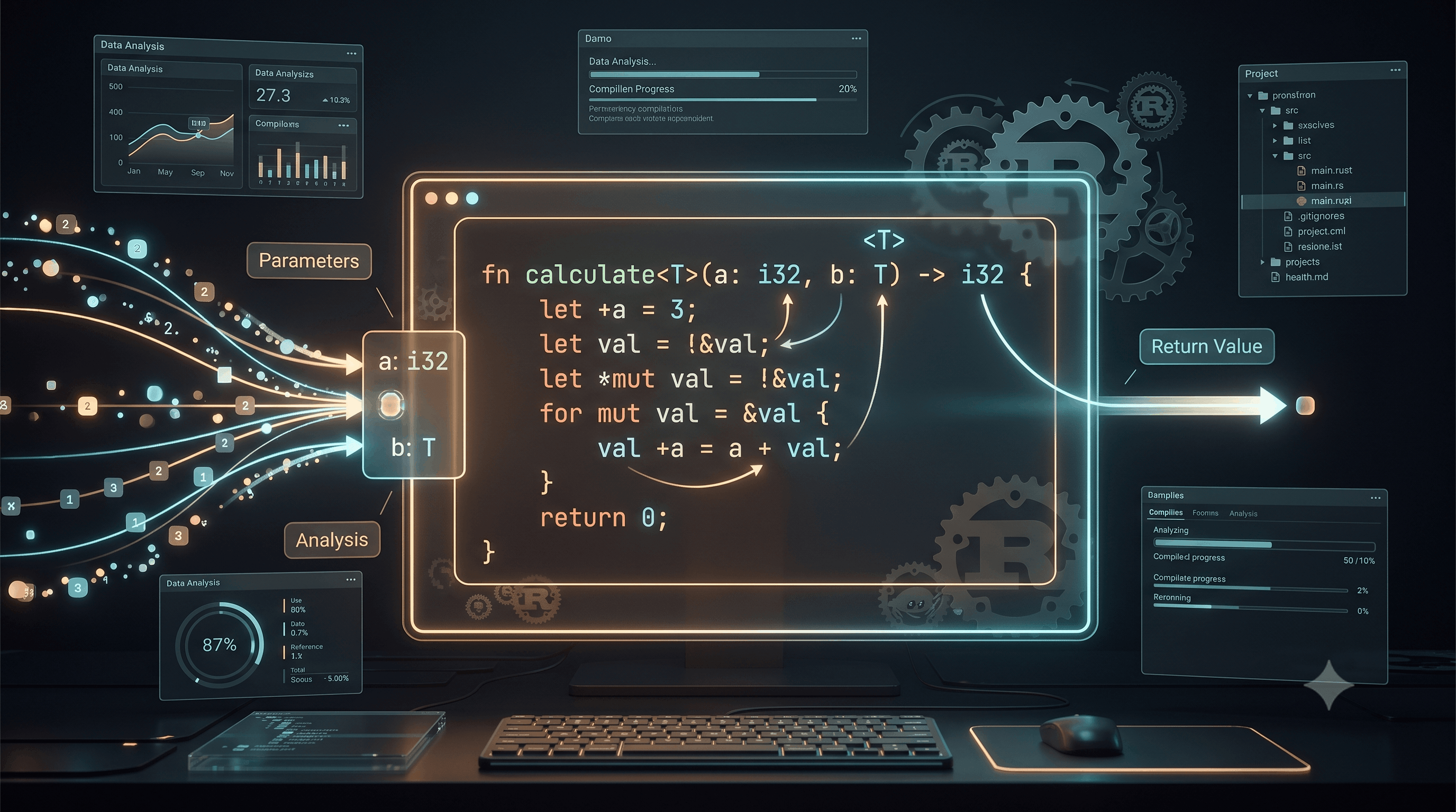 Rust Functions: Parameters, Return Values, Expressions, Generics & Scope
