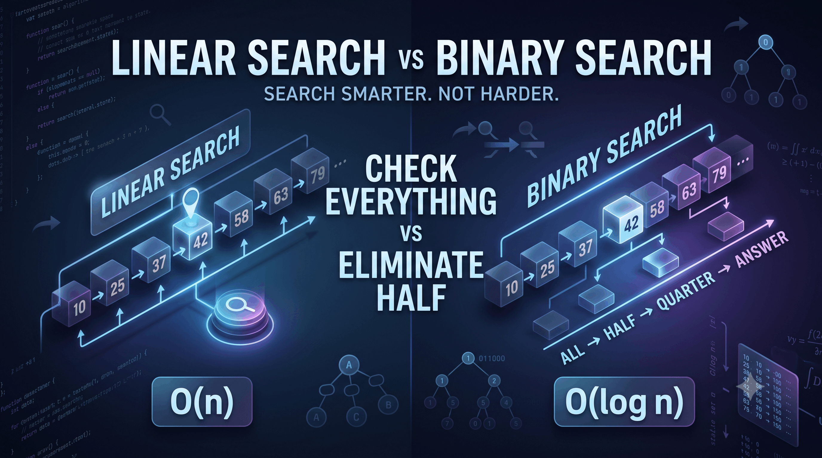 Linear Search vs Binary Search