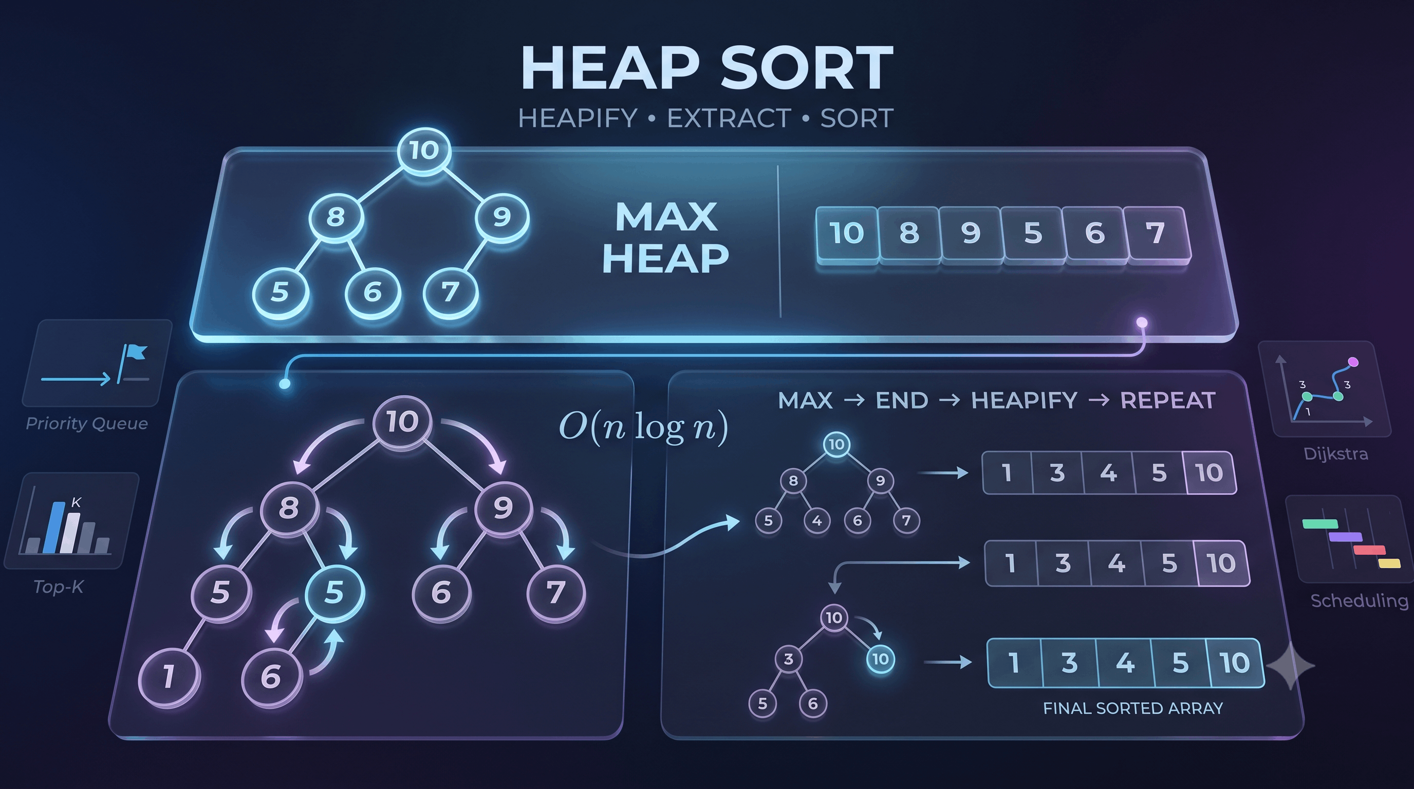 Heap Sort Explained: Heaps, Heapify & Priority Queues