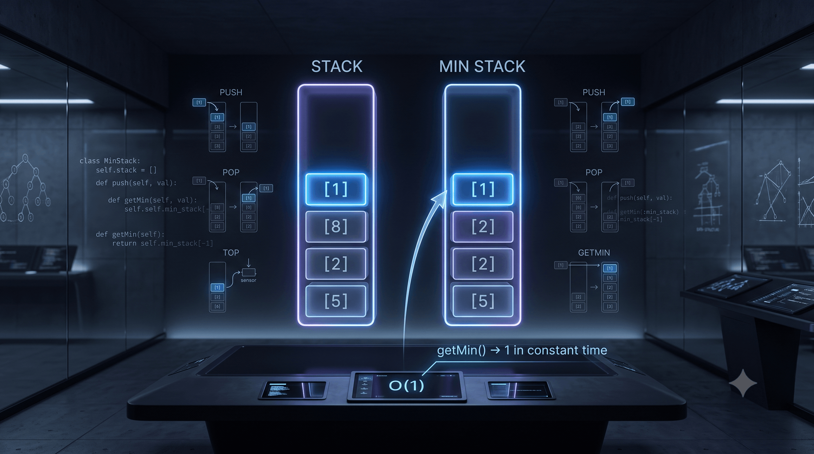 LeetCode #155: Min Stack — Design a Stack with O(1) Minimum Retrieval